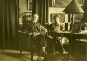 Betram Knudsen og Fru Jenny i privaten, ca. 1940. Kolding Stadsarkiv, Fotograf N. N.
